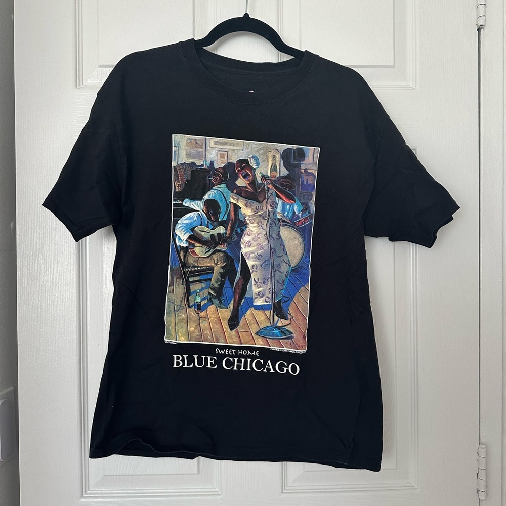Blue Chicago Graphic Tee